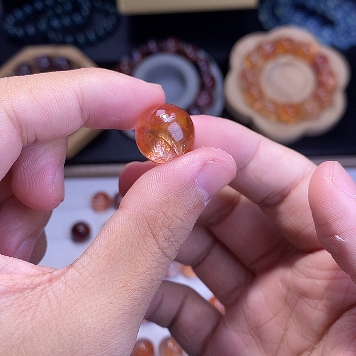 玛瑙/玉髓散珠散珠胶花5.2克