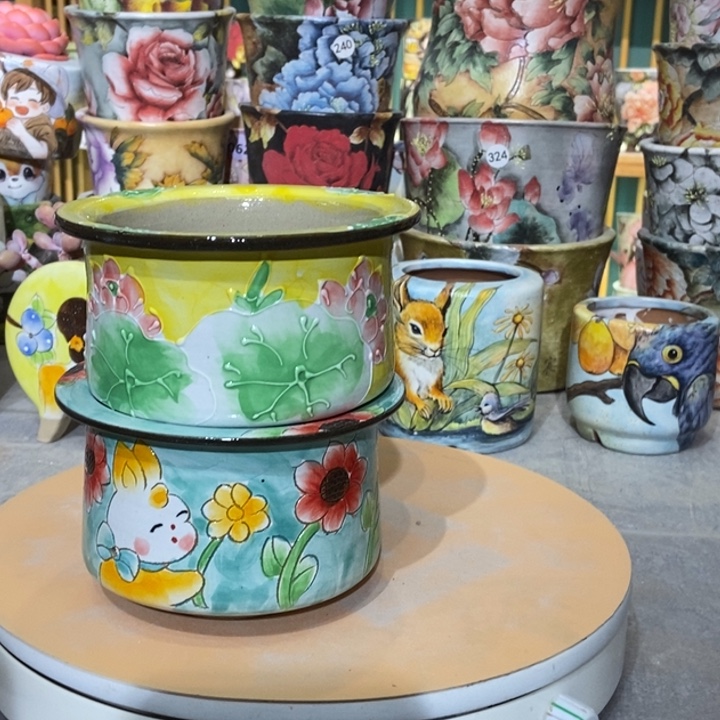 红陶景德镇艺术手绘作品