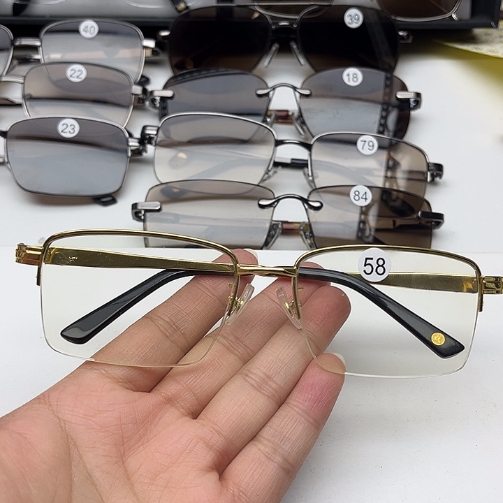 无框竹叶青半框商务，58