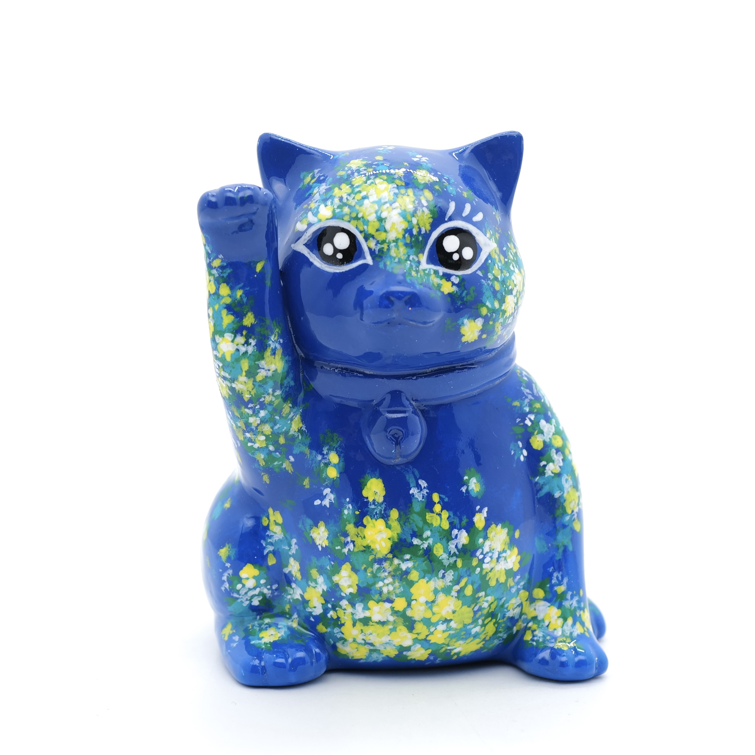 王甜心摆件特别版《招财猫》艺术石膏作品，手工绘制，仅一件