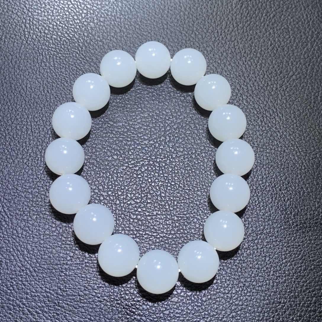 和田玉手串未镶嵌杜*村