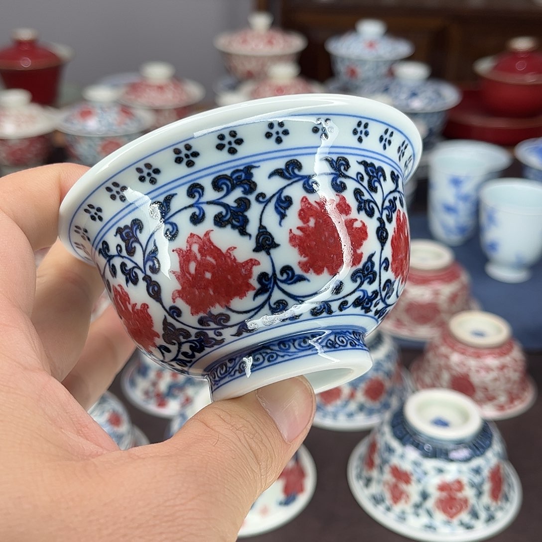 N****e景德镇陶瓷青花釉里红