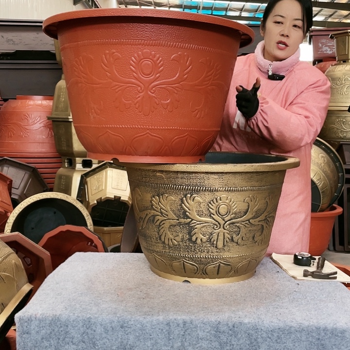 圆盆红色六零两个