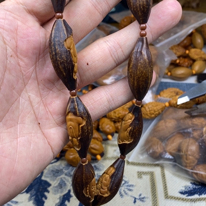橄榄核手串/手链橄榄核雕工艺手串