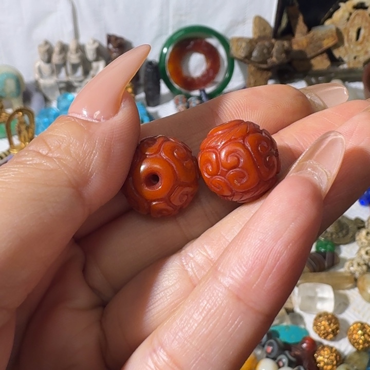 外***物玛瑙/玉髓合金颈饰