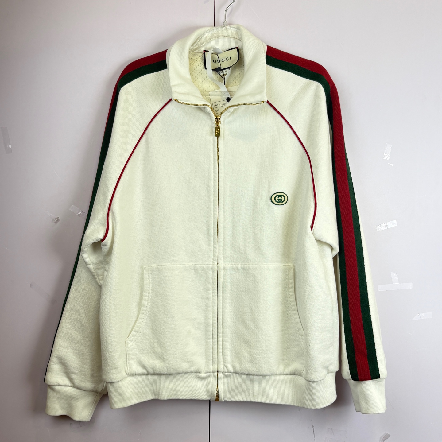 99新 GUCCI/古驰 012368  经典红白绿外套  XS码