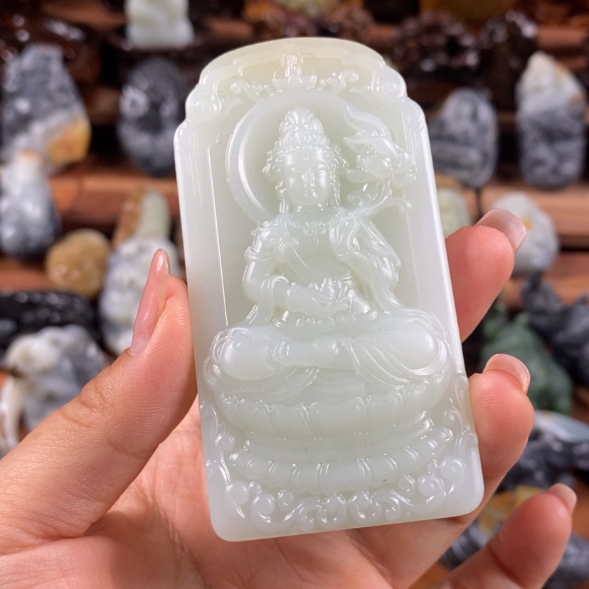 【闪购商品】未镶嵌和田玉把件卡**瓦定制