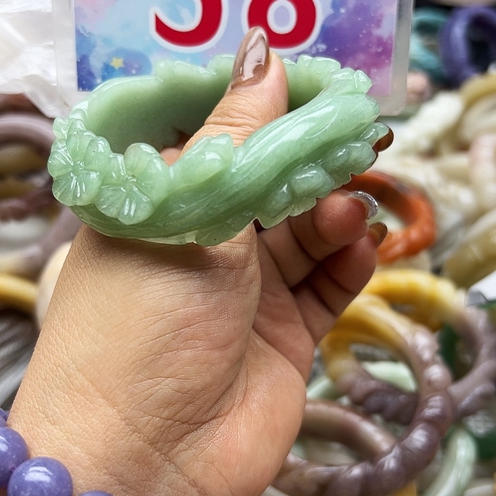 未镶嵌手镯石英岩玉玟