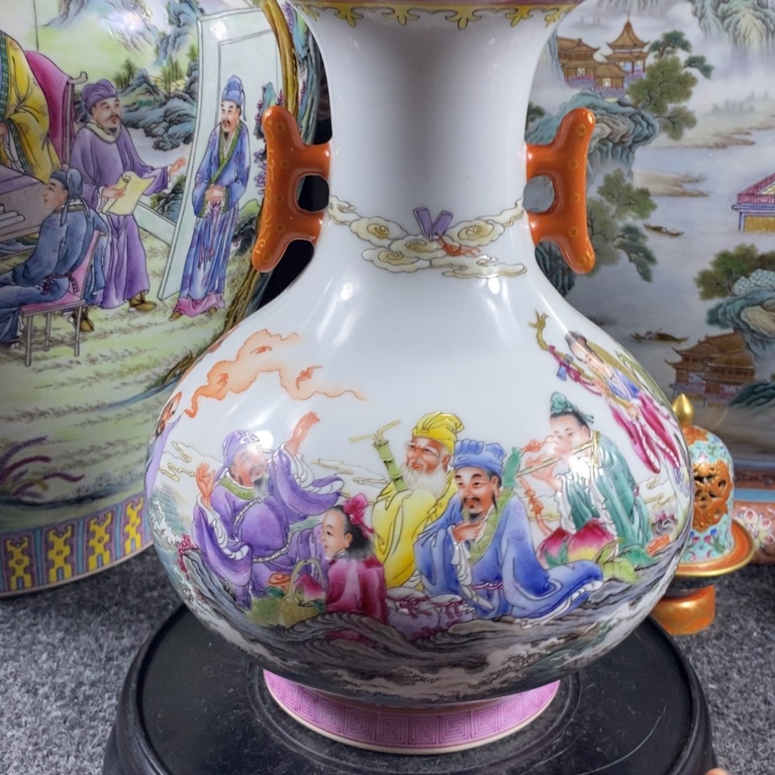 清***静陶其他手工手绘陶瓷摆件工艺品