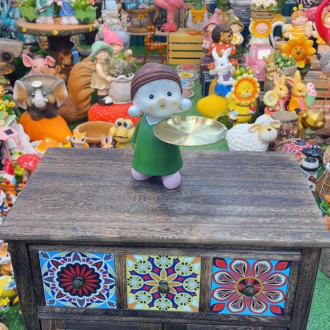 红陶花园庭院摆件