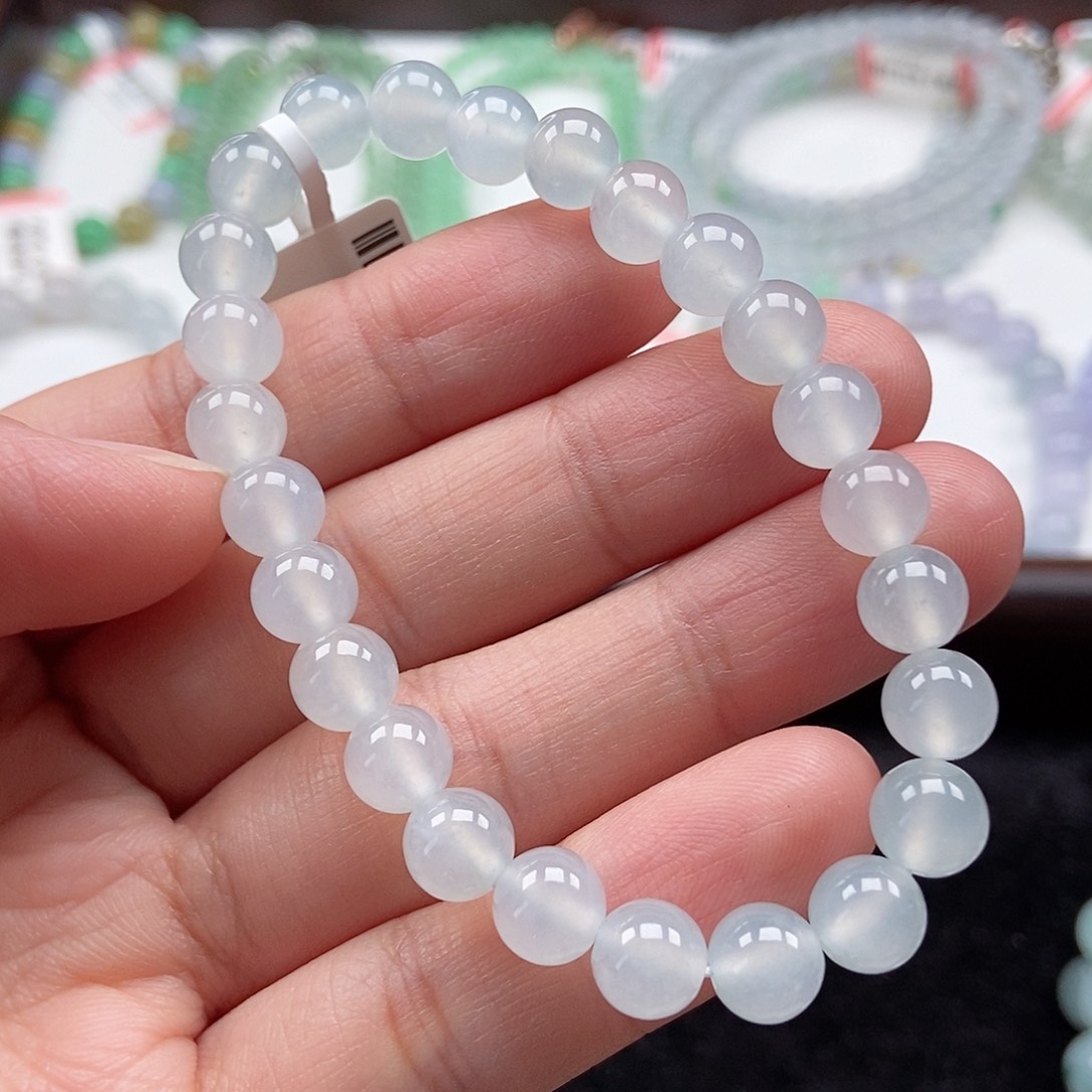 翡翠未镶嵌手串卡7