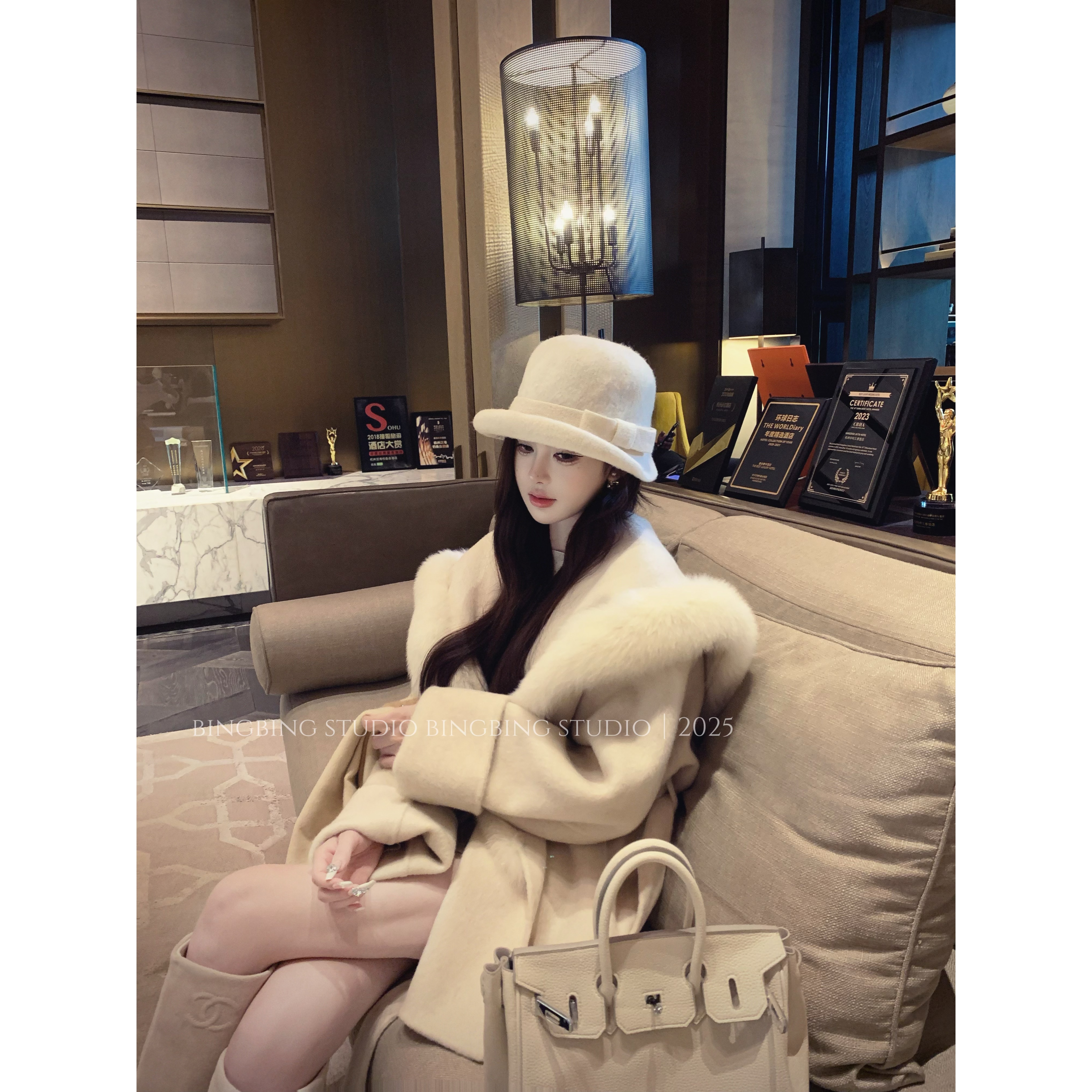 初·Chu●「富士之约」秋冬时尚气质休闲洋气减龄轻奢大衣BBQ5SY6990