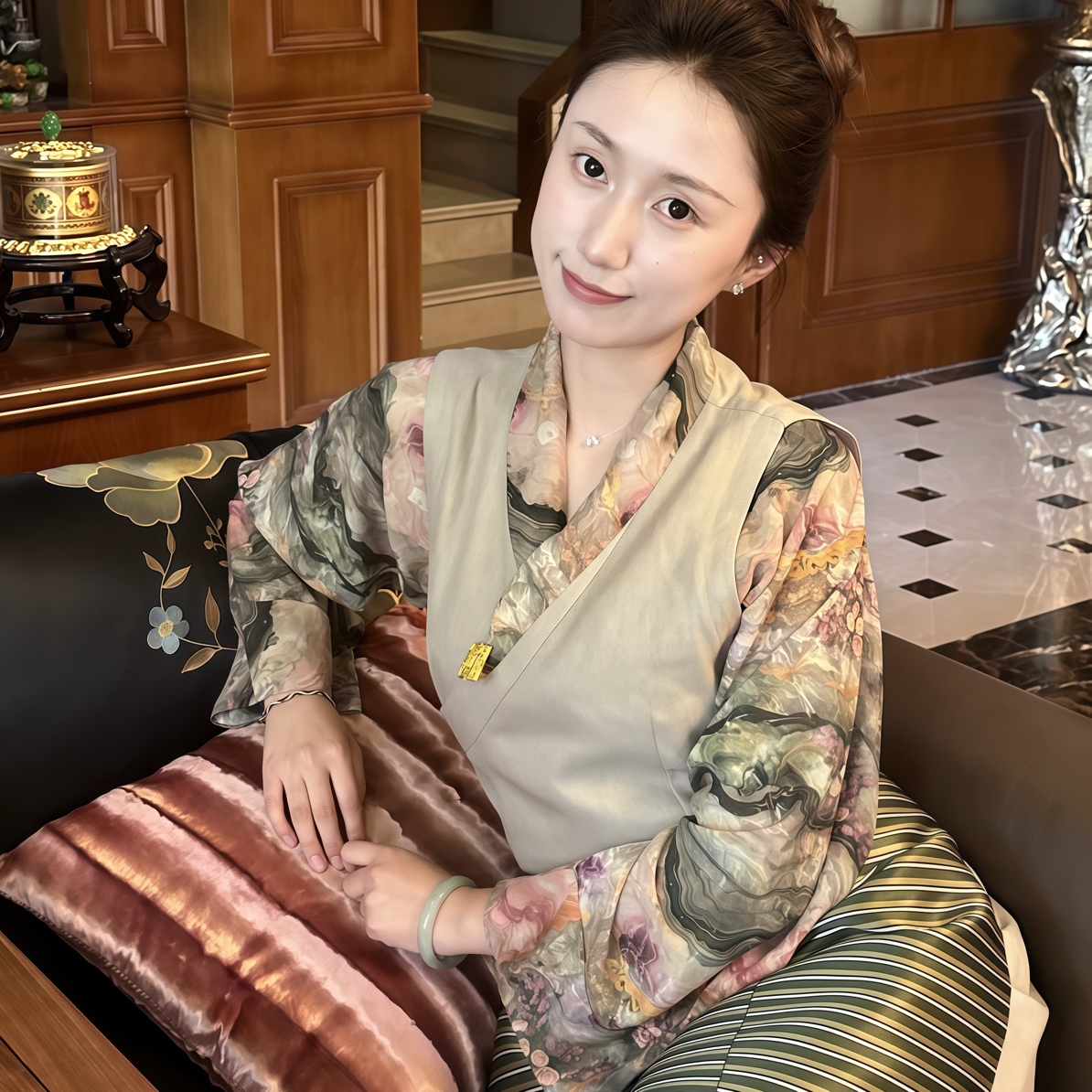 碧波染拉萨服两件套