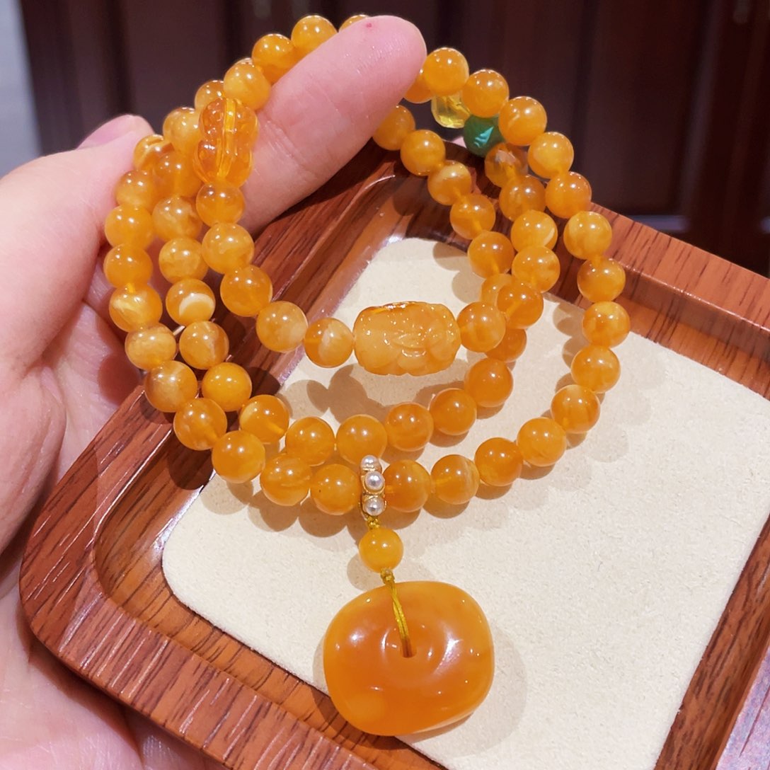 蜜蜡手链未镶嵌手串