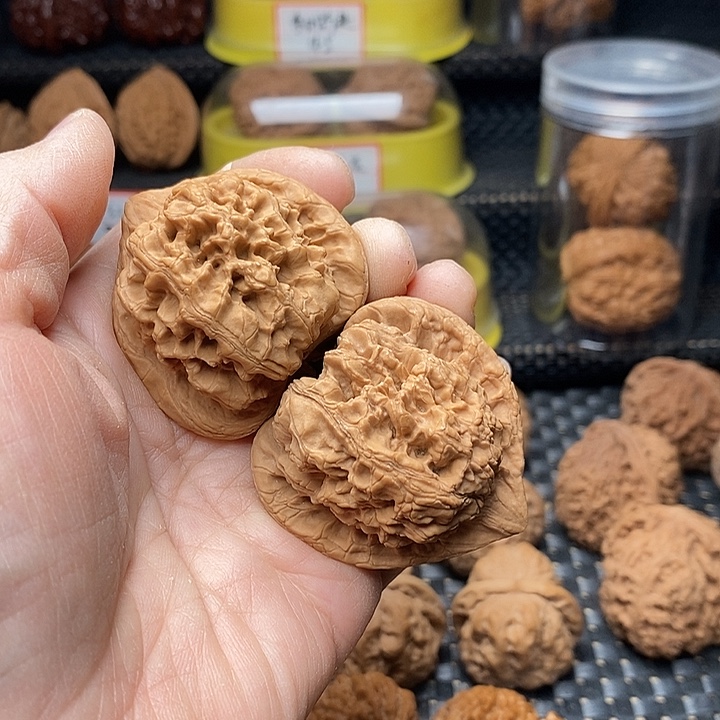 茄***子把件文玩核桃秤砣