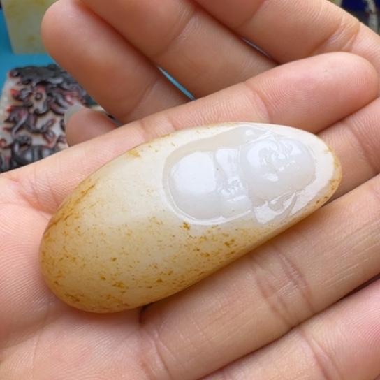 和田玉挂件未镶嵌東**道