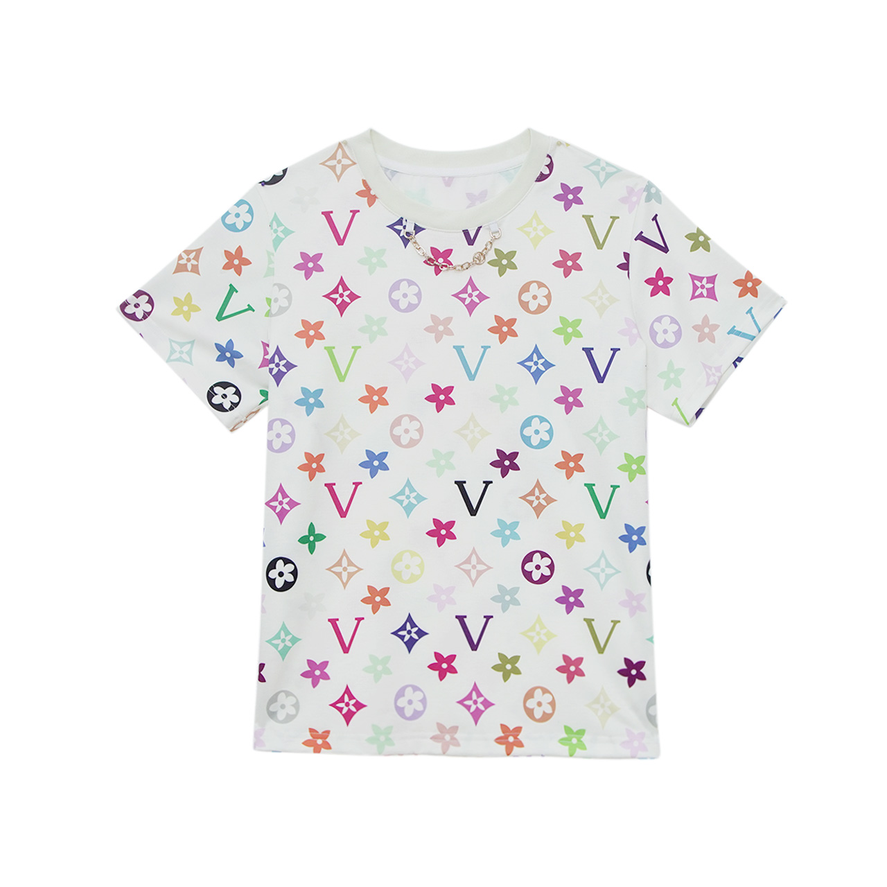 【COCO LESLEY】2025春夏新款印花时尚百搭短袖9049