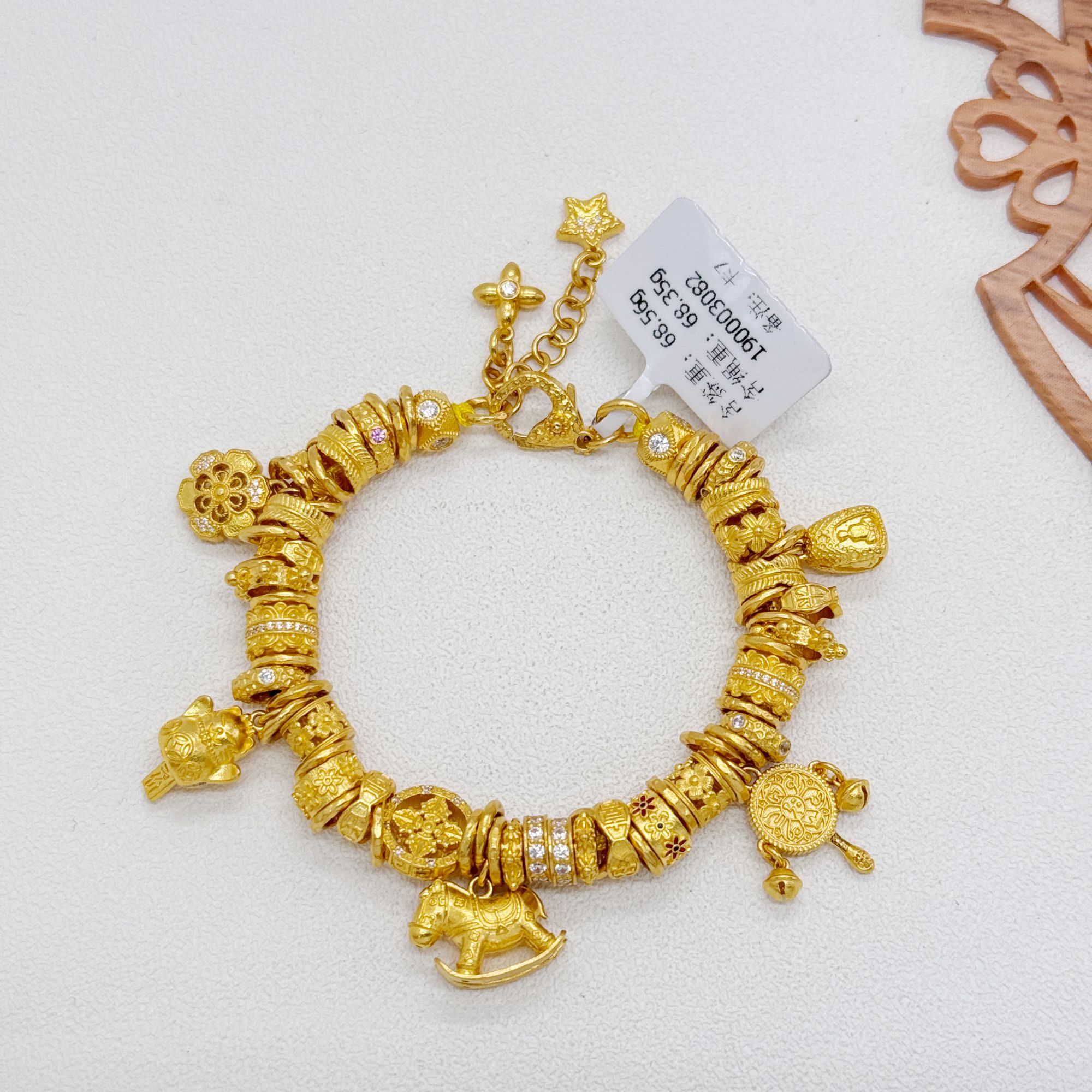 足金999手工盘缠 卡7 14CM 68.22