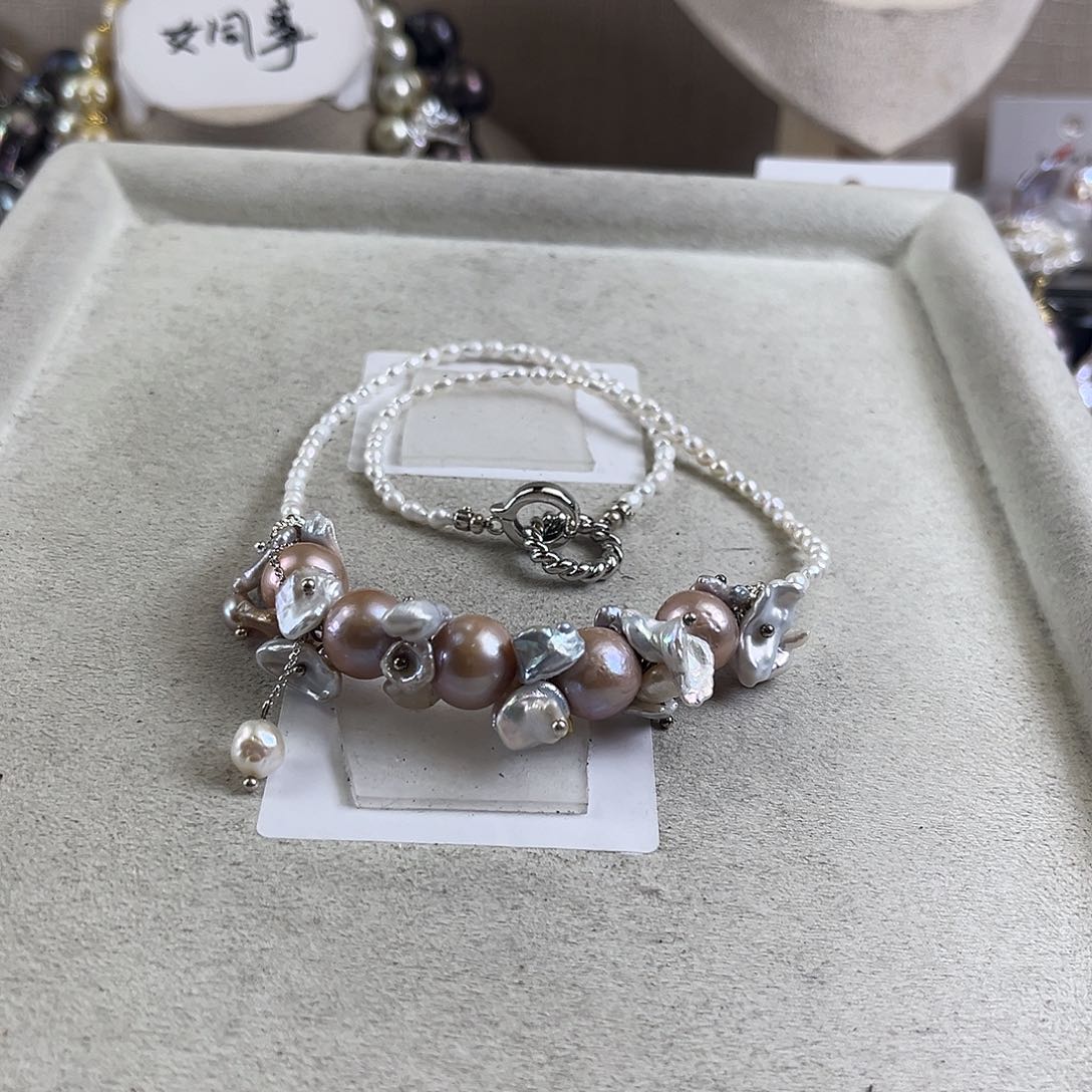 淡水珍珠未镶嵌项链【纯恬】