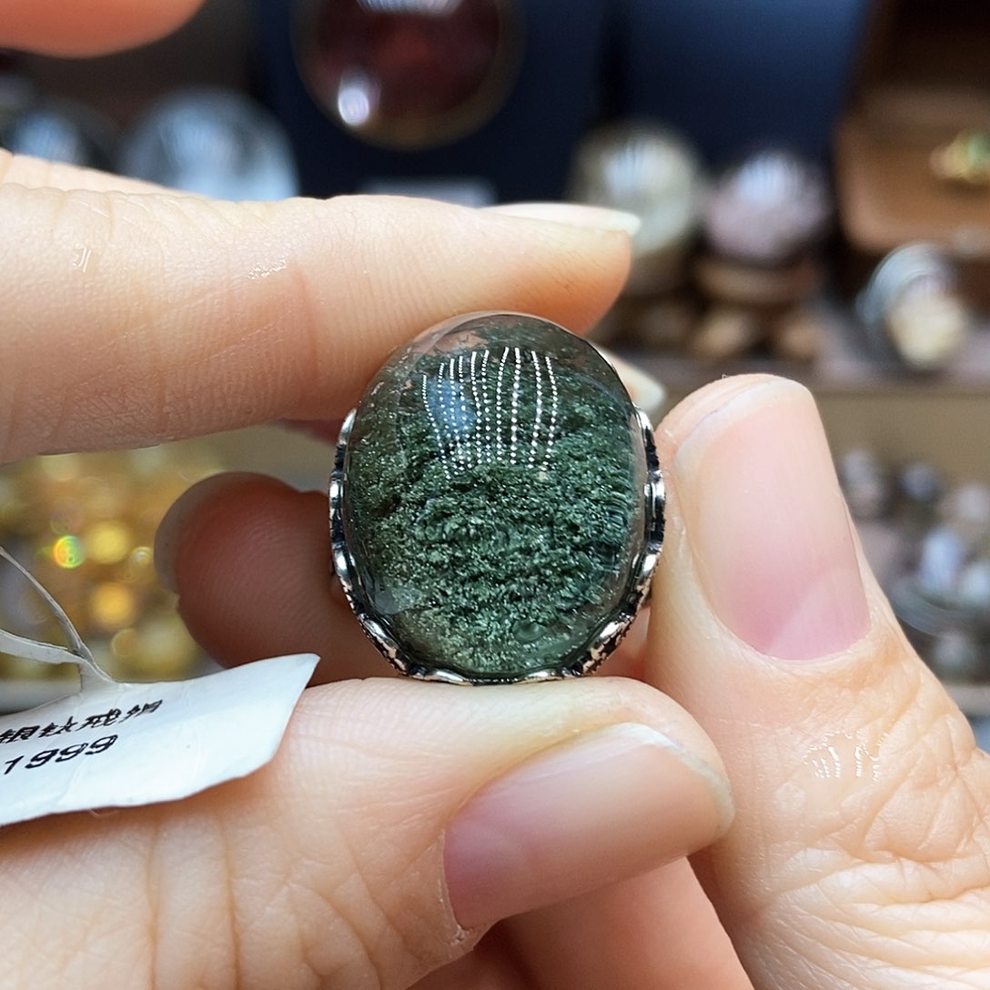 水晶戒指银S925镶嵌M****e