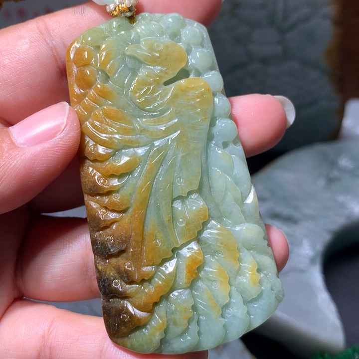 翡翠未镶嵌颈饰保真天然A货翡翠