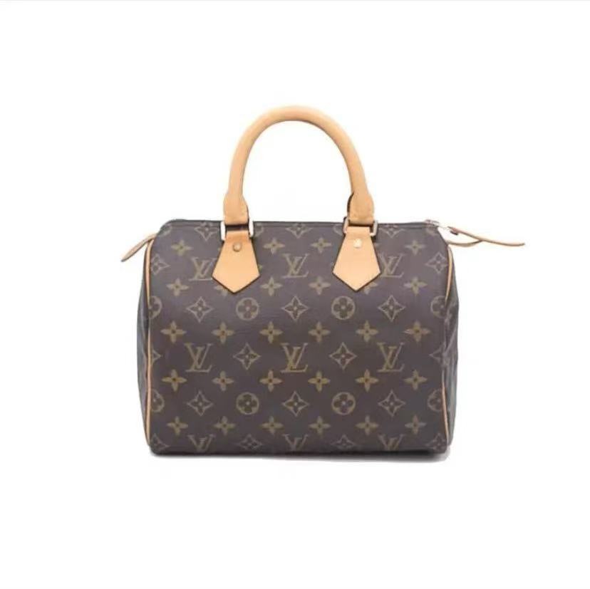 修复品经典老花speedy 25 枕头包后换植鞣革小琪