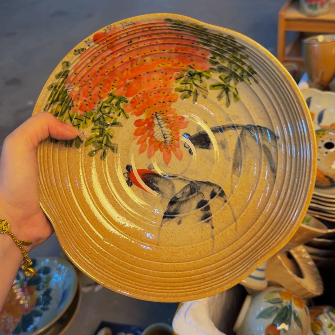 瓷片景德镇陶瓷手工手绘