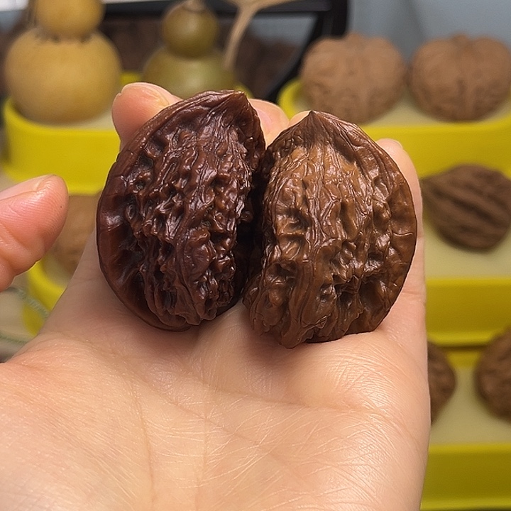 见***己吊坠文玩核桃官帽半壁地闷