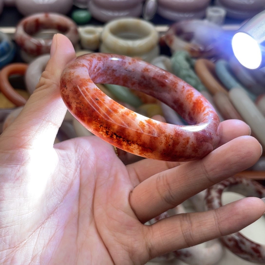 石英岩玉圈口54未镶嵌