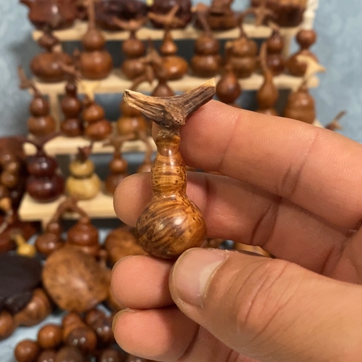 木麻梨疙瘩手工雕刻葫芦