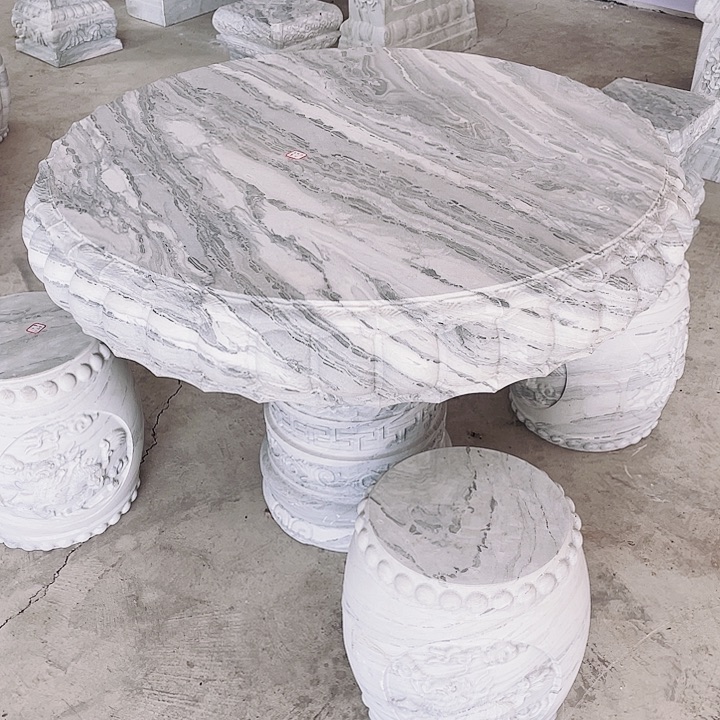 石材精品石桌石凳一套