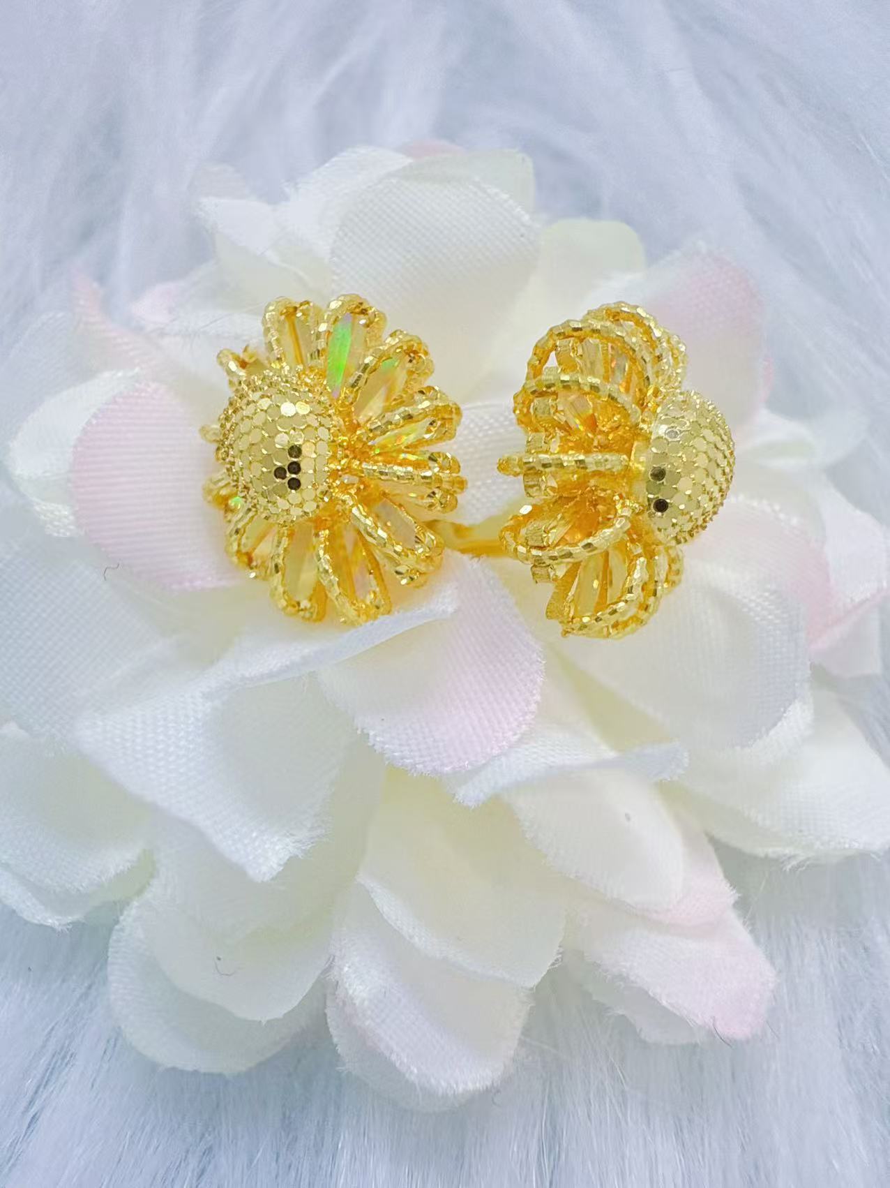 金囍库时尚黄金足金精品工艺炫彩冰钻日光