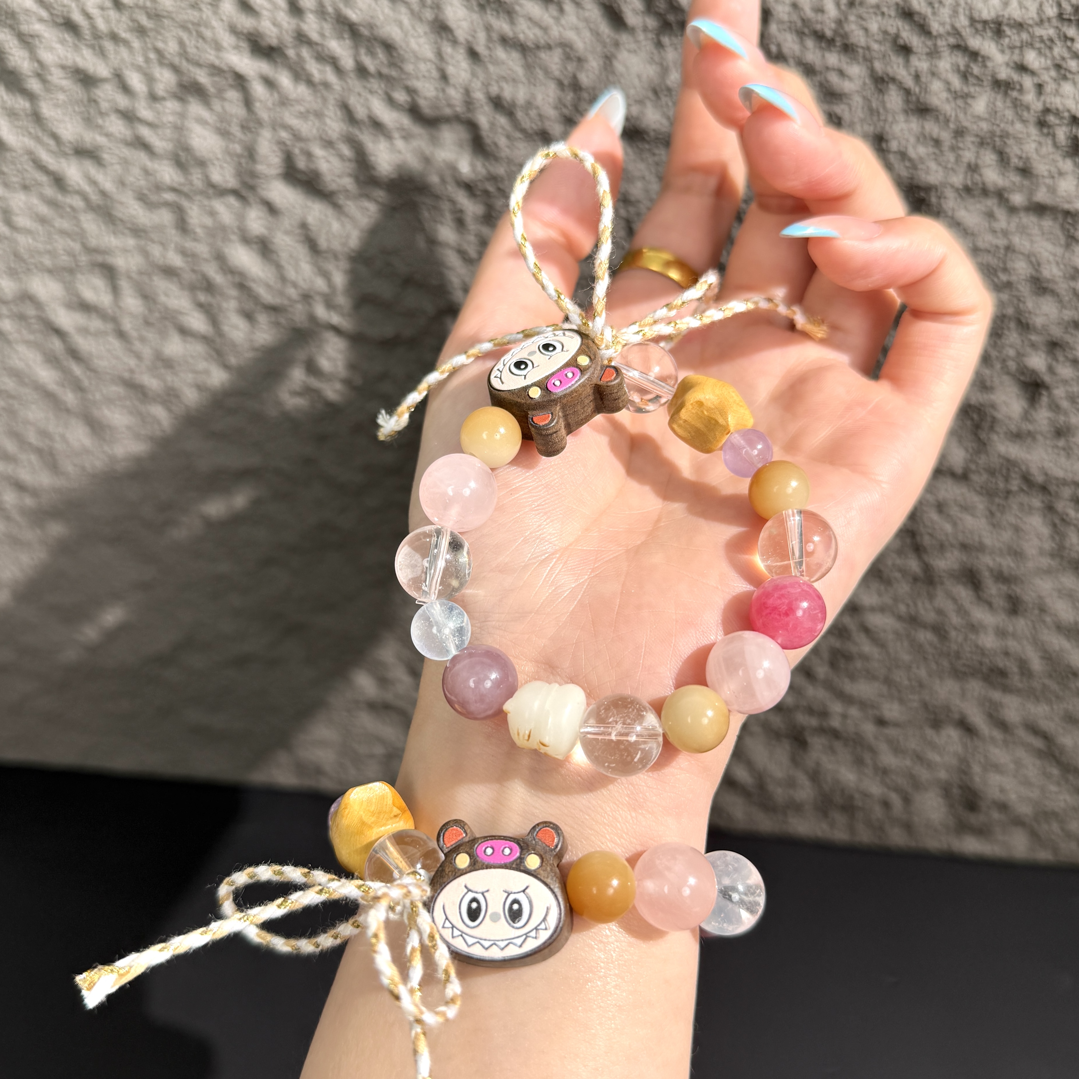 原创小拉多宝糖果色DIY手串12mm+手链O100多样性发一