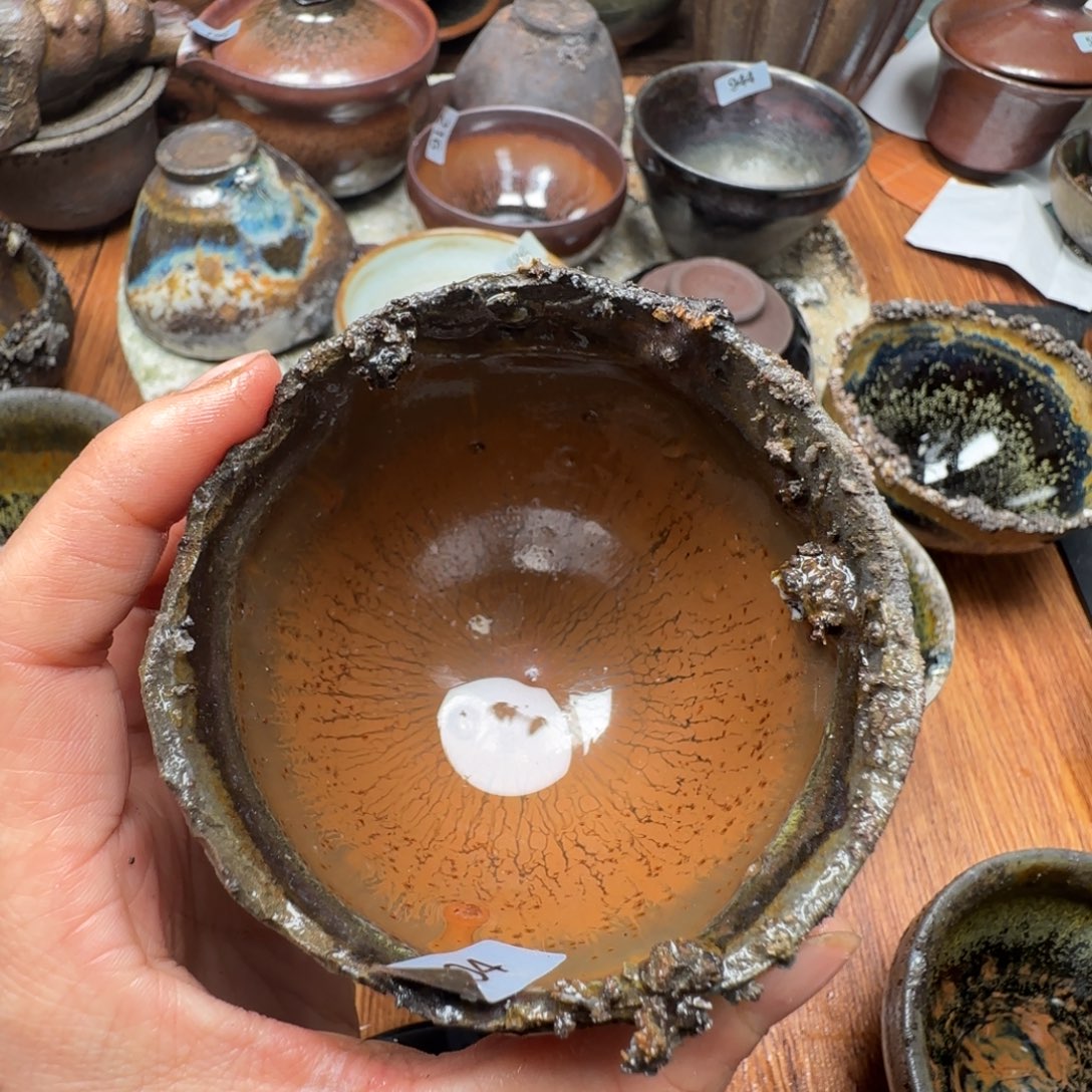 柴烧建盏茶盏茶杯304