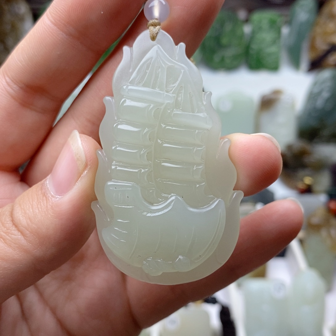 和田玉（白玉）颈饰未镶嵌