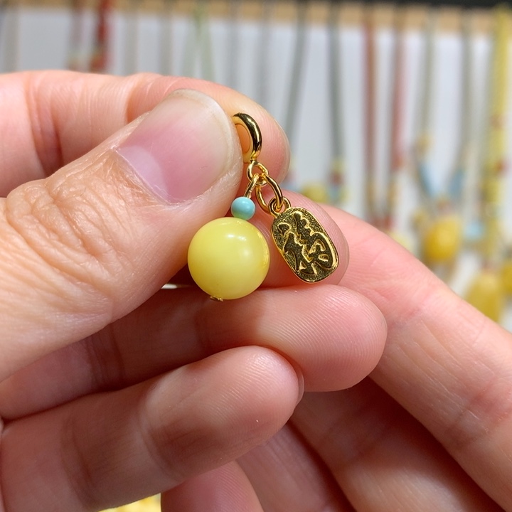 蜜蜡未镶嵌手链配饰9.4mm