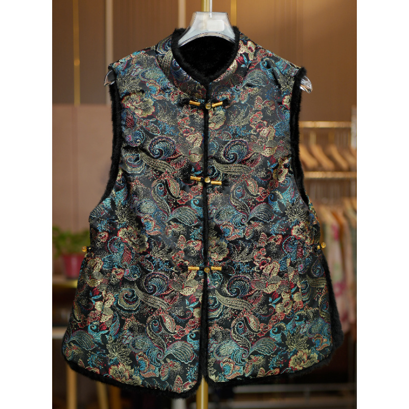 双面穿名家高定马甲961-万华织梦重工重锻老料加绒马甲