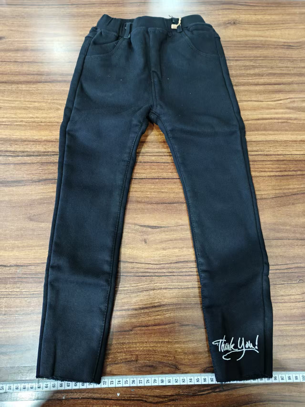 42-ol侧边织带加绒裤子