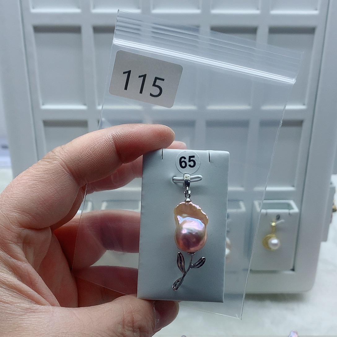 吊坠(不含链)合金淡水珍珠