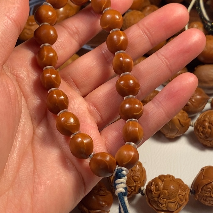 橄榄核手串/手链东**冬素珠