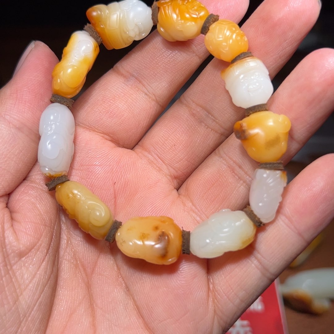 和田玉颈饰未镶嵌海****4