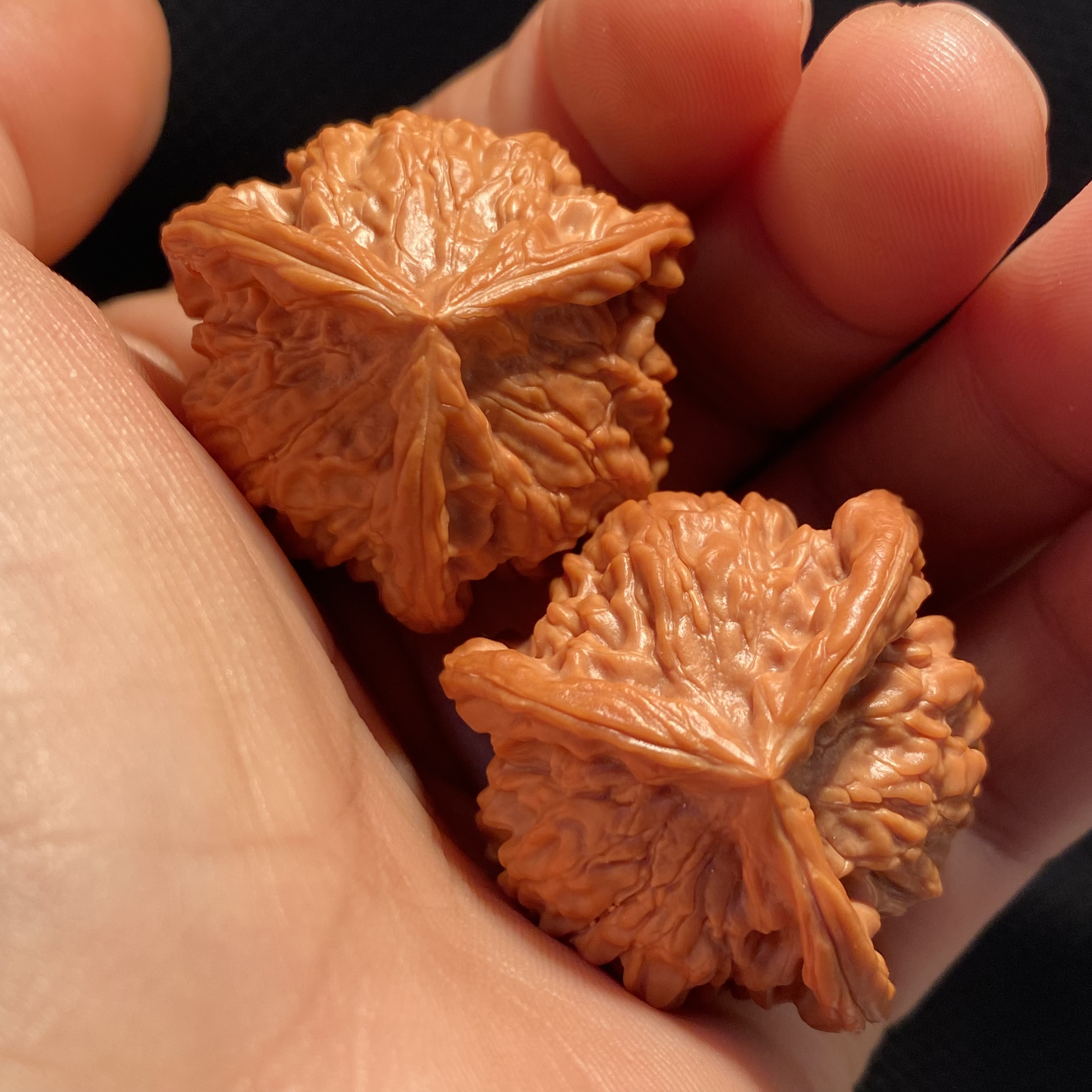 肉球盘山三棱文玩核桃好物