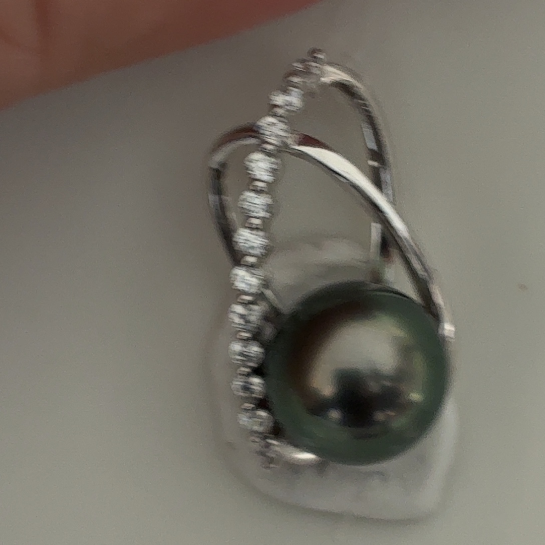 海水珍珠银S925镶嵌颈饰