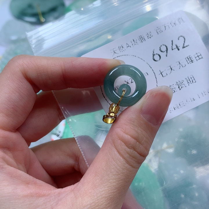 颈饰银S925镶嵌翡翠翡翠