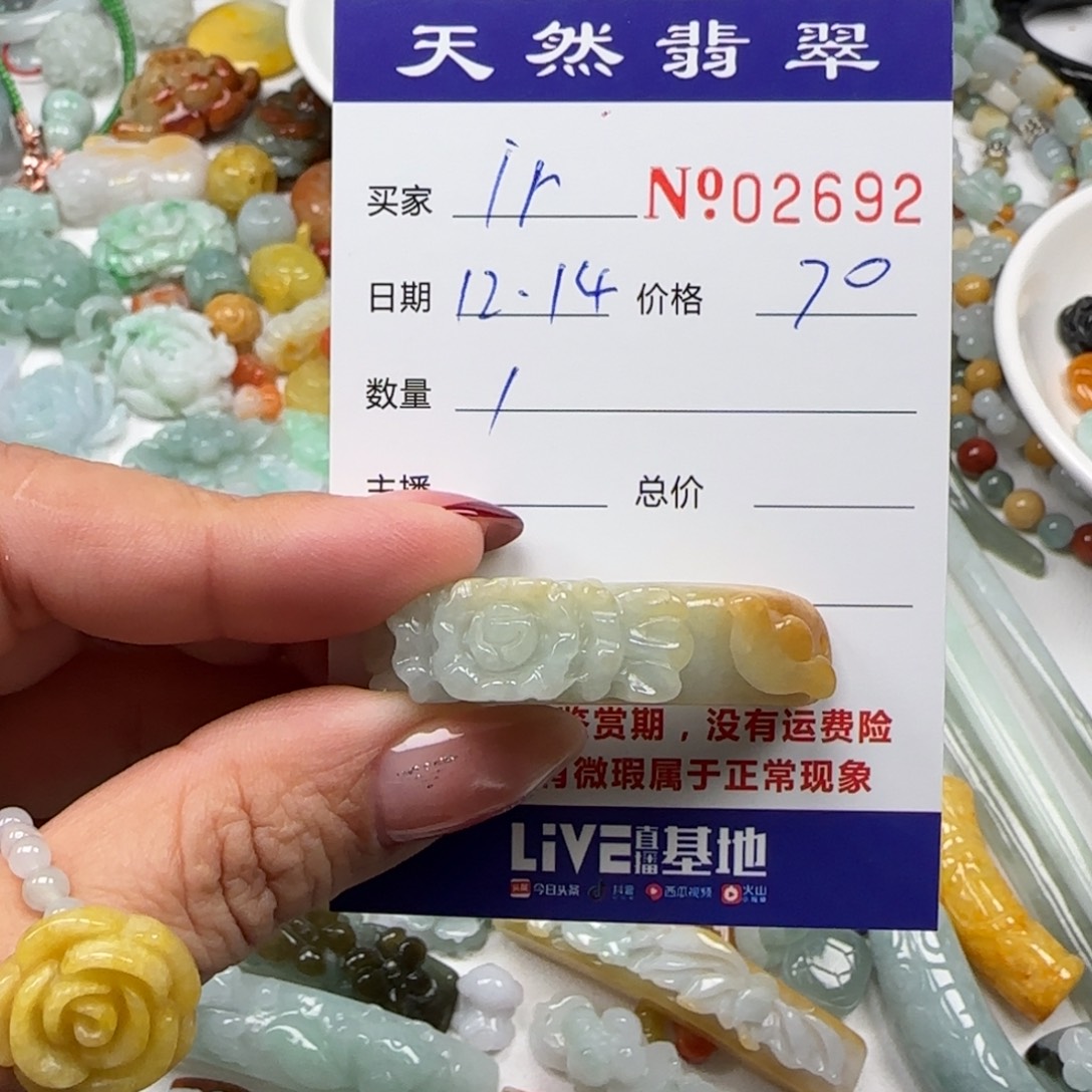i***s翡翠未镶嵌颈饰555