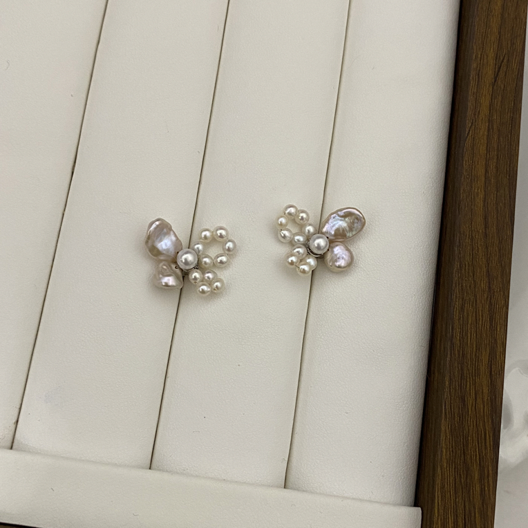 1.8cm粉色半蝶小蝴蝶