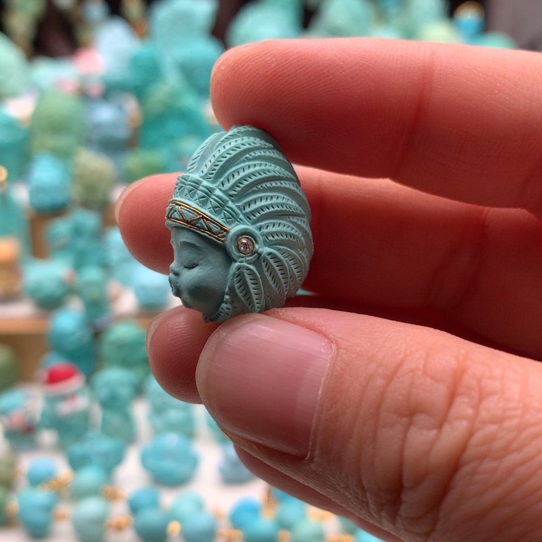 绿松石颈饰未镶嵌海****姐