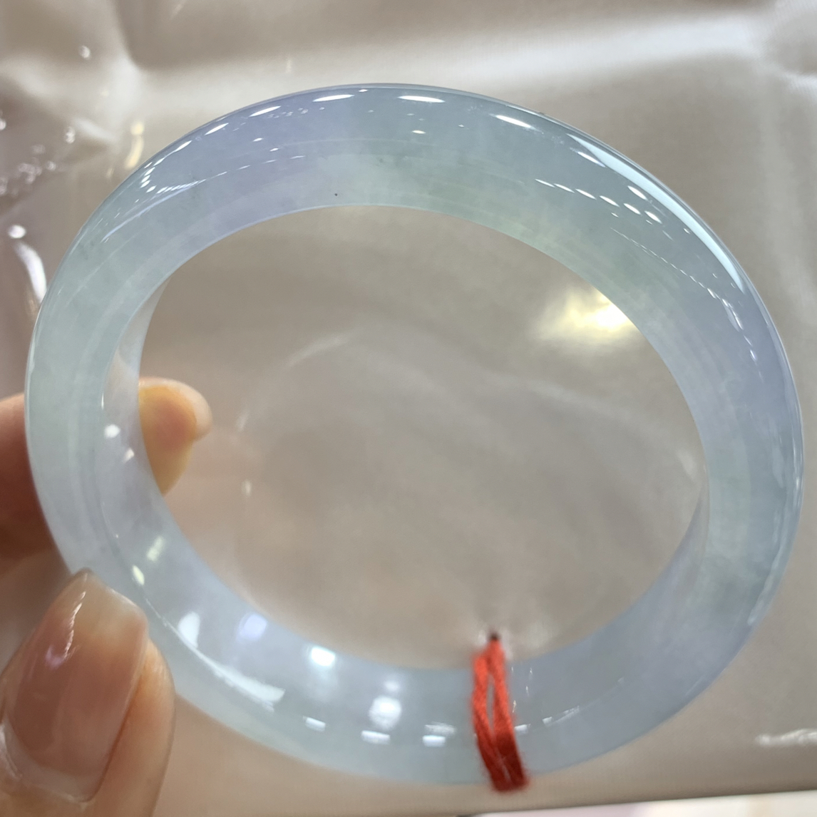 强推小圈幻彩51正圈天然翡翠手镯a货