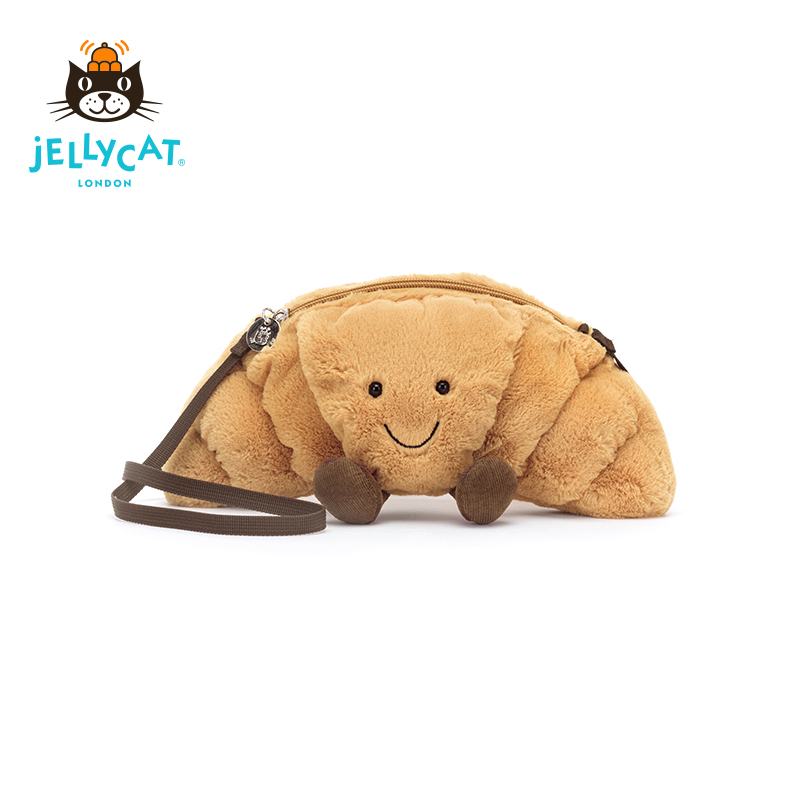 英国Jellycat趣味可颂包包柔软可爱玩偶背包公仔生日礼物情侣礼物