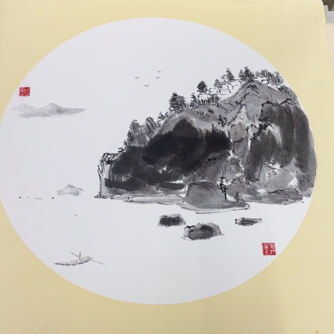 国画50-50卡纸作品艺